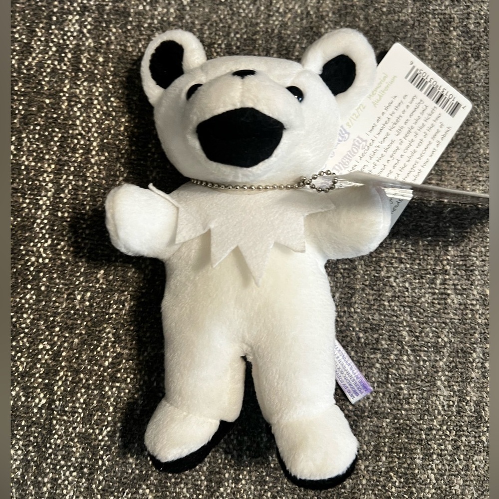 Grateful Dead Bean Bear Casey Jones Limited Edition #06852 of 25000 Liquid Blue - Picture 5 of 8